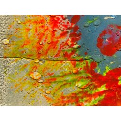 QUADRO DIPINTO TECNICA MISTA B. Contenotte COMPOSIZIONE ASTRATTA MATERICA 1975
