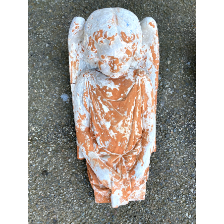 LOTTO 4 MENSOLA ARCHITETTONICA TERRACOTTA FIGURA BUSTO ANGELO PUTTO BAROCCO '800