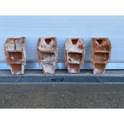 LOTTO 4 MENSOLA ARCHITETTONICA TERRACOTTA FIGURA BUSTO ANGELO PUTTO BAROCCO '800