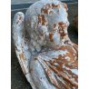 LOTTO 4 MENSOLA ARCHITETTONICA TERRACOTTA FIGURA BUSTO ANGELO PUTTO BAROCCO '800