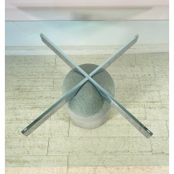 TAVOLO PRANZO DESIGN Giovanni Offredi ANNI 70  Saporiti MOD. Paracarro PIETRA