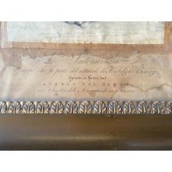 ANTICA STAMPA Giovita Garavaglia LAPIS o INCISIONE su CARTA "L'Indemoniata" '800