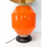 ANTICA LAMPADA TAVOLO DESIGN STILNOVO ARANCIONE 2 LIVELLI MADE ITALY EPOCA 1970