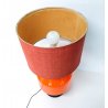 ANTICA LAMPADA TAVOLO DESIGN STILNOVO ARANCIONE 2 LIVELLI MADE ITALY EPOCA 1970