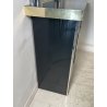 SPECCHIERA CONSOLLE VINTAGE WILLY RIZZO TOILETTE PETINEUSE ACCIAIO 1970 CASSETTI
