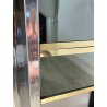 SPECCHIERA CONSOLLE VINTAGE WILLY RIZZO TOILETTE PETINEUSE ACCIAIO 1970 CASSETTI