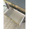 SPECCHIERA CONSOLLE VINTAGE WILLY RIZZO TOILETTE PETINEUSE ACCIAIO 1970 CASSETTI