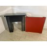 SPECCHIERA CONSOLLE VINTAGE WILLY RIZZO TOILETTE PETINEUSE ACCIAIO 1970 CASSETTI