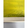 QUADRO DIPINTO TECNICA MISTA Aldo Gentilini COMPOSIZIONE ASTRATTA MODERNO '70