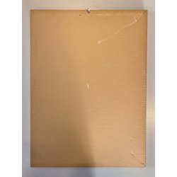 QUADRO DIPINTO TECNICA MISTA Aldo Gentilini COMPOSIZIONE ASTRATTA MODERNO '70