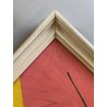 QUADRO DIPINTO TECNICA MISTA Aldo Gentilini COMPOSIZIONE ASTRATTA MODERNO '70