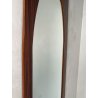 SPECCHIO VINTAGE LEGNO DESIGN FRANCO CAMPO CARLO GRAFFI 1960 WALL MIRROR OVALE