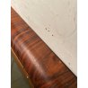 SPECCHIO VINTAGE LEGNO DESIGN FRANCO CAMPO CARLO GRAFFI 1960 WALL MIRROR OVALE