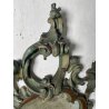 ANTICA COPPIA SPECCHIERE VENEZIANE LEGNO SCOLPITO EPOCA '800 SPECCHIO VERDE OLD