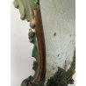 ANTICA COPPIA SPECCHIERE VENEZIANE LEGNO SCOLPITO EPOCA '800 SPECCHIO VERDE OLD