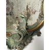 ANTICA COPPIA SPECCHIERE VENEZIANE LEGNO SCOLPITO EPOCA '800 SPECCHIO VERDE OLD