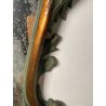 ANTICA COPPIA SPECCHIERE VENEZIANE LEGNO SCOLPITO EPOCA '800 SPECCHIO VERDE OLD