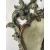 ANTICA COPPIA SPECCHIERE VENEZIANE LEGNO SCOLPITO EPOCA '800 SPECCHIO VERDE OLD