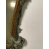 ANTICA COPPIA SPECCHIERE VENEZIANE LEGNO SCOLPITO EPOCA '800 SPECCHIO VERDE OLD