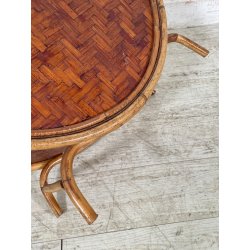 ANTICO CESTINO PORTARIVISTE PAGLIA RATTAN PORTA LIBRI LIBRERIA SALOTTO DESIGN
