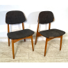 COPPIA SEDIE VINTAGE anni 70 LEGNO stile ARNE HOVMAND OLSEN SCANDINAVIA CHAIR