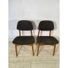 COPPIA SEDIE VINTAGE anni 70 LEGNO stile ARNE HOVMAND OLSEN SCANDINAVIA CHAIR