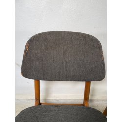 COPPIA SEDIE VINTAGE anni 70 LEGNO stile ARNE HOVMAND OLSEN SCANDINAVIA CHAIR