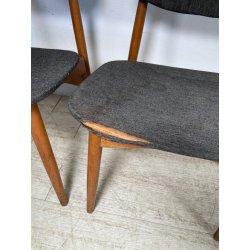 COPPIA SEDIE VINTAGE anni 70 LEGNO stile ARNE HOVMAND OLSEN SCANDINAVIA CHAIR