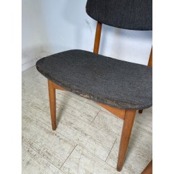 COPPIA SEDIE VINTAGE anni 70 LEGNO stile ARNE HOVMAND OLSEN SCANDINAVIA CHAIR