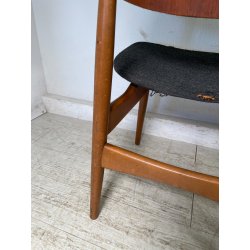COPPIA SEDIE VINTAGE anni 70 LEGNO stile ARNE HOVMAND OLSEN SCANDINAVIA CHAIR