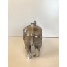 STATUINA VINTAGE FIGURA CERAMICA SMALTATA RINOCERONTE INDIANO NO MARCHIO '50/'60