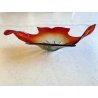 GRANDE VASO SCULTURA VETRO MURANO SOMMERSO BOWL GLASS MID-CENTURY larg. 57 cm