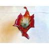 GRANDE VASO SCULTURA VETRO MURANO SOMMERSO BOWL GLASS MID-CENTURY larg. 57 cm