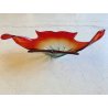 GRANDE VASO SCULTURA VETRO MURANO SOMMERSO BOWL GLASS MID-CENTURY larg. 57 cm
