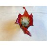 GRANDE VASO SCULTURA VETRO MURANO SOMMERSO BOWL GLASS MID-CENTURY larg. 57 cm