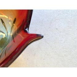 GRANDE VASO SCULTURA VETRO MURANO SOMMERSO BOWL GLASS MID-CENTURY larg. 57 cm