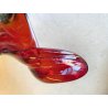 GRANDE VASO SCULTURA VETRO MURANO SOMMERSO BOWL GLASS MID-CENTURY larg. 57 cm