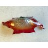 GRANDE VASO SCULTURA VETRO MURANO SOMMERSO BOWL GLASS MID-CENTURY larg. 57 cm