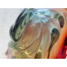 GRANDE VASO SCULTURA VETRO MURANO SOMMERSO BOWL GLASS MID-CENTURY larg. 57 cm