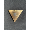 Arnaldo Pomodoro MEDAGLIA PENDENTE TRIANGOLARE BRONZO AMICA SANGEMINI 5x5cm '80