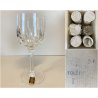 SET 6 COPPA CALICE ACQUA CRISTALLO MOLATO "Toledo 1" Arnolfo di Cambio 17,2 cm/h