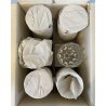 SET 6 COPPA CALICE ACQUA CRISTALLO MOLATO "Toledo 1" Arnolfo di Cambio 17,2 cm/h