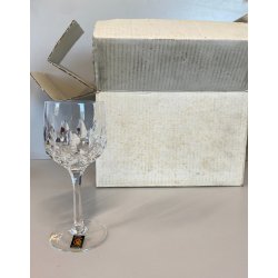 SET 6 COPPA CALICE ACQUA CRISTALLO MOLATO "Toledo 1" Arnolfo di Cambio 17,2 cm/h