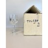 SET 6 COPPA CALICE VINO CRISTALLO MOLATO "Toledo 2" Arnolfo di Cambio  16,5 cm/h