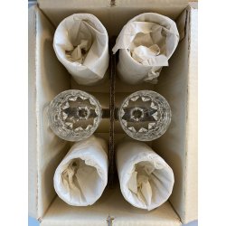 SET 6 COPPA CALICE VINO CRISTALLO MOLATO "Toledo 2" Arnolfo di Cambio  16,5 cm/h