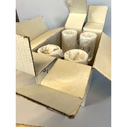 SET 6 COPPA CALICE VINO CRISTALLO MOLATO "Toledo 2" Arnolfo di Cambio  16,5 cm/h
