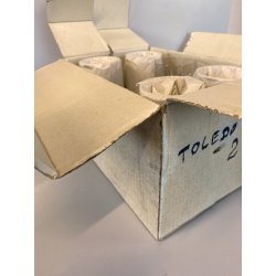 SET 6 COPPA CALICE VINO CRISTALLO MOLATO "Toledo 2" Arnolfo di Cambio  16,5 cm/h