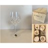 SET 6 COPPA CALICE ACQUA CRISTALLO MOLATO Arnolfo di Cambio "Toledo 1" 17,2 cm/h
