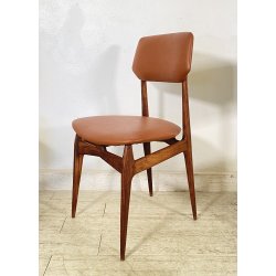 SET 6 SEDIA DESIGN ANNI 60 LEGNO SKY Cantù CHAIR VINTAGE MADE IN ITALY