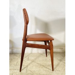 SET 6 SEDIA DESIGN ANNI 60 LEGNO SKY Cantù CHAIR VINTAGE MADE IN ITALY
